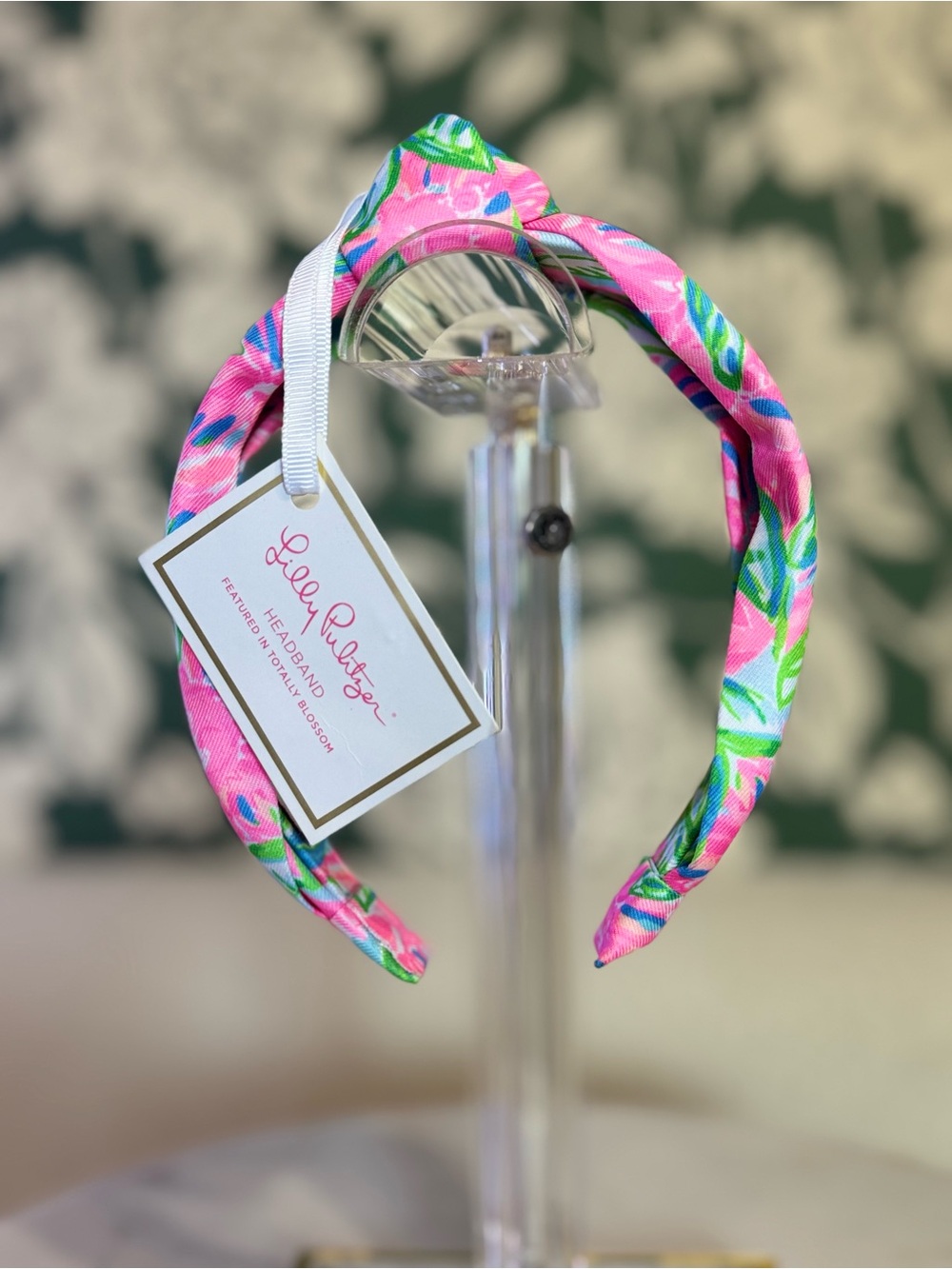 Lilly Pulitzer Pink Floral Twisted Headband NWT